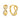 Klappcreolen Infinity Ø 12mm mit 26 Zirkonia Gold 585/000
