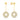 Ohrstecker Donut 110 Zirkonia Gold 585/000