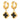 Black Clover Klappkcreolen | 18K vergoldet