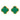 Green Clover Ohrstecker | 18K vergoldet