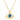 Blue Evil Eye Halskette | 18K vergoldet