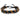 Frank 1967 Armband 2-rhg. Tigerauge/Achat schwarz 6mm breit Edelstahl
