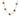 Clover Halskette - Braun | 18K vergoldet