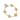 Clover Armband – Orange | 18K vergoldet