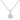 Lovebird Collier mit Zirkonia 101 Facetten 8mm Silber 925/000