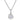 Lovebird Collier mit Zirkonia 101 Facetten 7mm Silber 925/000