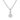Lovebird Collier mit 2 Zirkonia 101 Facetten Silber 925/000