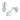 Lovebird Ohrstecker mit 10 Zirkonia 101 Facetten Silber 925/000