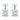 Lovebird Ohrstecker mit Zirkonia Princess Cut Silber 925/000