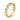 Lovebird Damen-Kettenring mit 18 Zirkonia Gelbgold 333/000