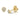 Lovebird Ohrstecker mit Brillant 0.07 ct. Gelbgold 585/000