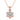 Lovebird Collier mit 7 Zirkonia Silber 925/000 rosé vergoldet