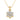 Lovebird Collier mit 7 Zirkonia Silber 925/000 vergoldet