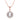 Lovebird Collier mit SWZP und 16 Zirkonia Silber 925/000 rosé vergoldet