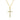 Lovebird Collier Kreuz mit 16 Zirkonia Silber 925/000 vergoldet