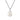 Lovebird Collier mit Süßwasser-Zuchtperle 7.5-8mm Silber 925/000